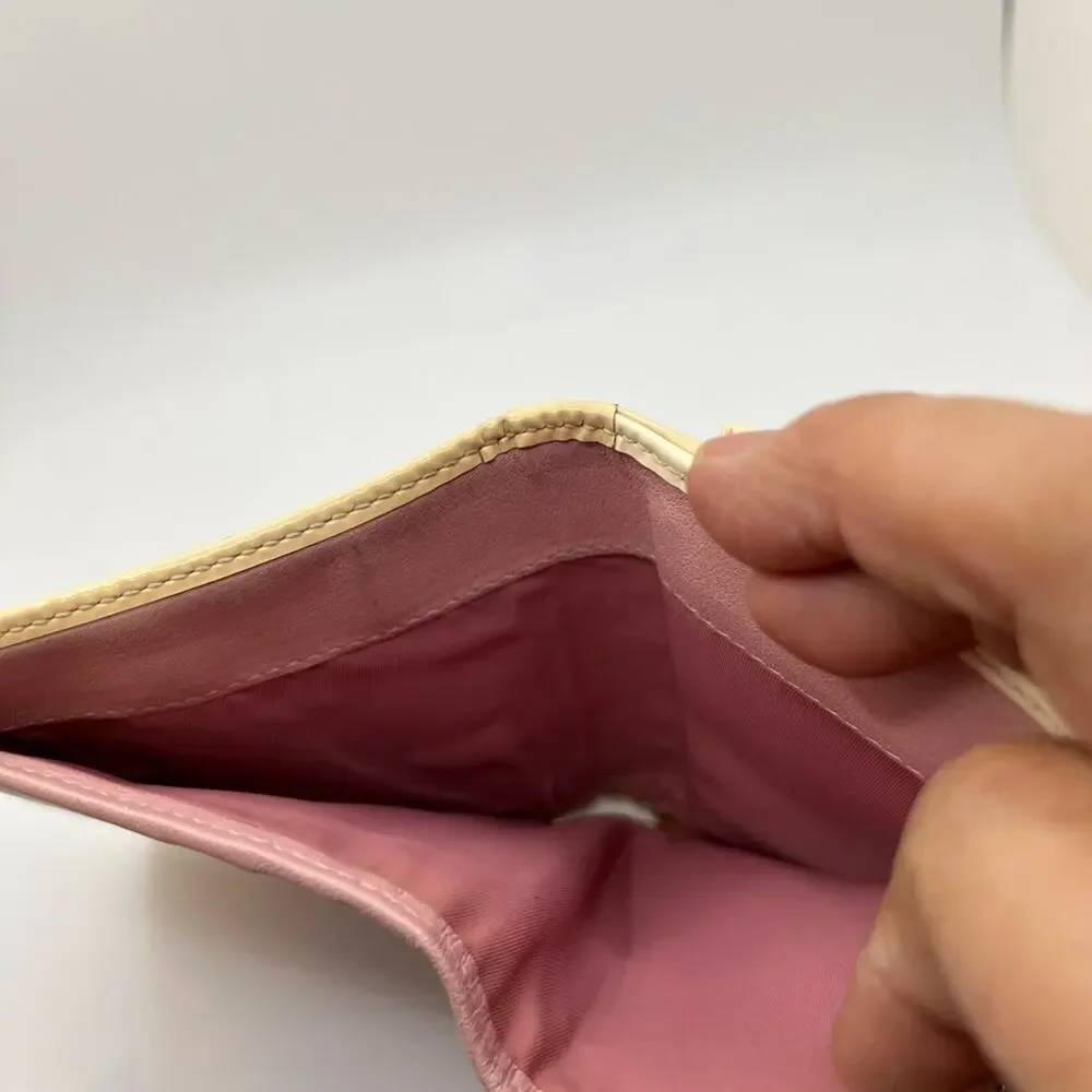 GUC Dior Pink Trotter 1 Bifold Wallet
